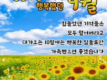 β¨ 9μμ λ§μ§λ§ νΈμ§! λΉμ κ» κ°μ¬λ립λλ€Β