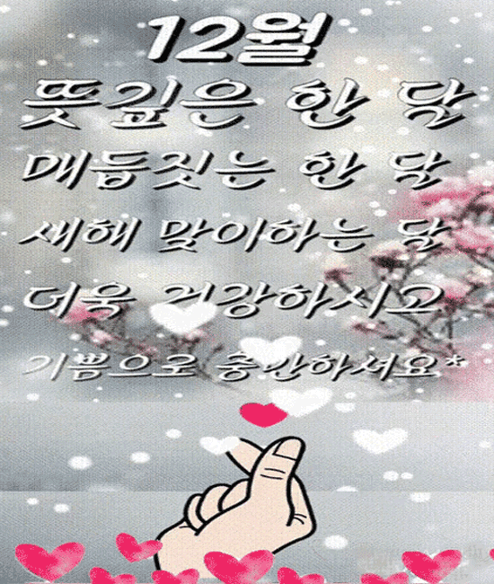 ⛄ 12월에는 사랑을 하겠습니다