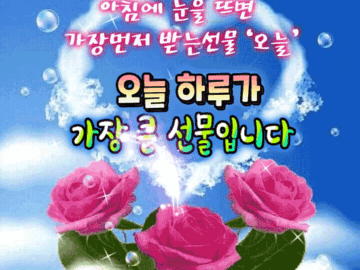 π μ€λ νλ£¨κ° κ°μ₯ ν° μ λ¬Όμ
λλ€